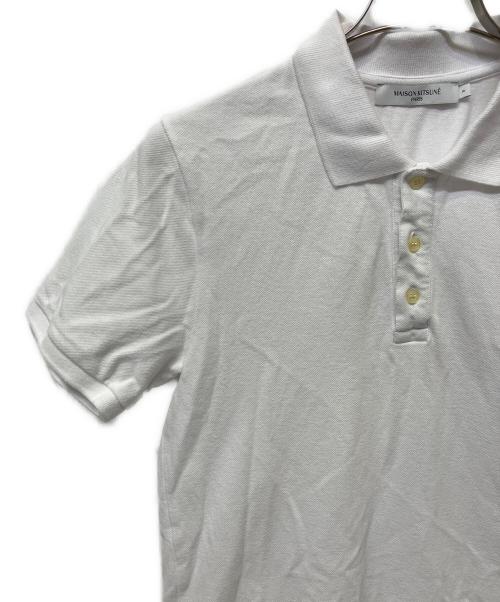 maison kitsune（メゾンキツネ）MAISON KITSUNE (メゾンキツネ) 半袖ポロシャツ ホワイト サイズ:Sの古着・服飾アイテム