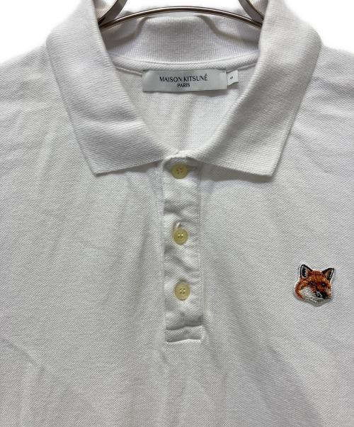 maison kitsune（メゾンキツネ）MAISON KITSUNE (メゾンキツネ) 半袖ポロシャツ ホワイト サイズ:Sの古着・服飾アイテム