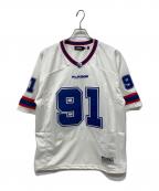 X-LARGEエクストララージ）の古着「PANELED FOOTBALL JERSEY」｜ホワイト