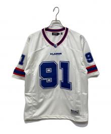 X-LARGE（エクストララージ）の古着「PANELED FOOTBALL JERSEY」｜ホワイト