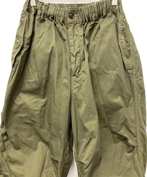 HARVESTY（ハーベスティー）HARVESTY (ハーベスティー) コットン ギャバジン オーバーパンツ カーキ サイズ:1の古着・服飾アイテム