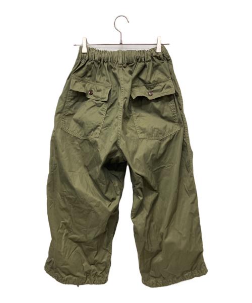 HARVESTY（ハーベスティー）HARVESTY (ハーベスティー) コットン ギャバジン オーバーパンツ カーキ サイズ:1の古着・服飾アイテム