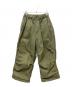 HARVESTY（ハーベスティー）の古着「コットン ギャバジン オーバーパンツ」｜カーキ