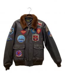AVIREX（アヴィレックス）の古着「GOAT G-1 TOP GUNレザージャケット」｜ブラウン