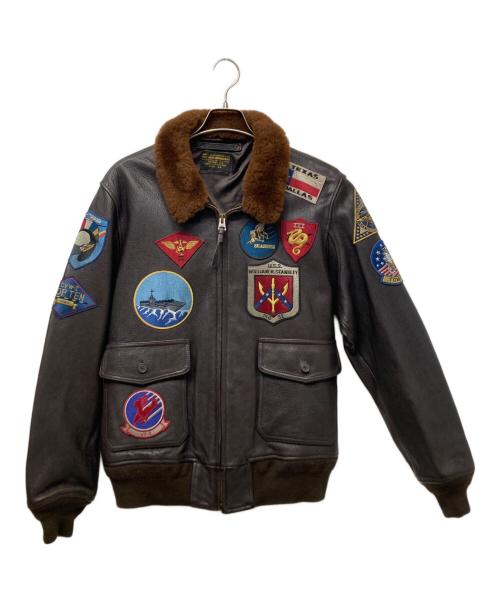 AVIREX（アヴィレックス）AVIREX (アヴィレックス) GOAT G-1 TOP GUNレザージャケット ブラウン サイズ:44の古着・服飾アイテム