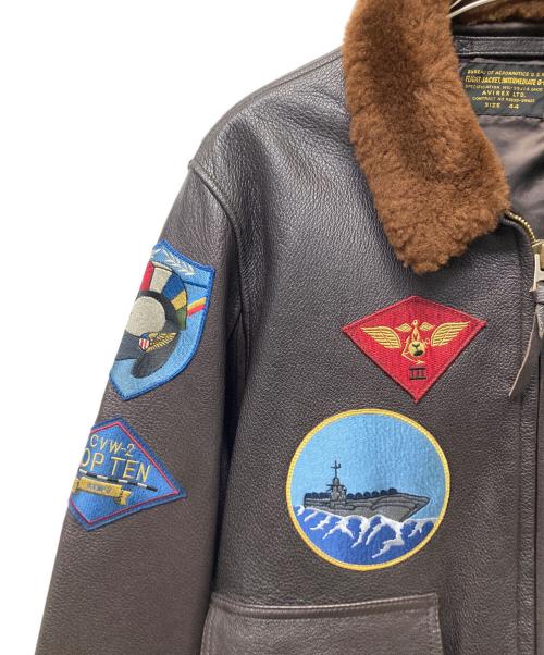 AVIREX（アヴィレックス）AVIREX (アヴィレックス) GOAT G-1 TOP GUNレザージャケット ブラウン サイズ:44の古着・服飾アイテム