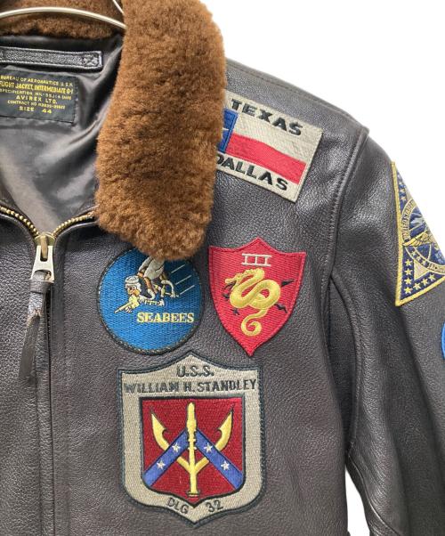 AVIREX（アヴィレックス）AVIREX (アヴィレックス) GOAT G-1 TOP GUNレザージャケット ブラウン サイズ:44の古着・服飾アイテム