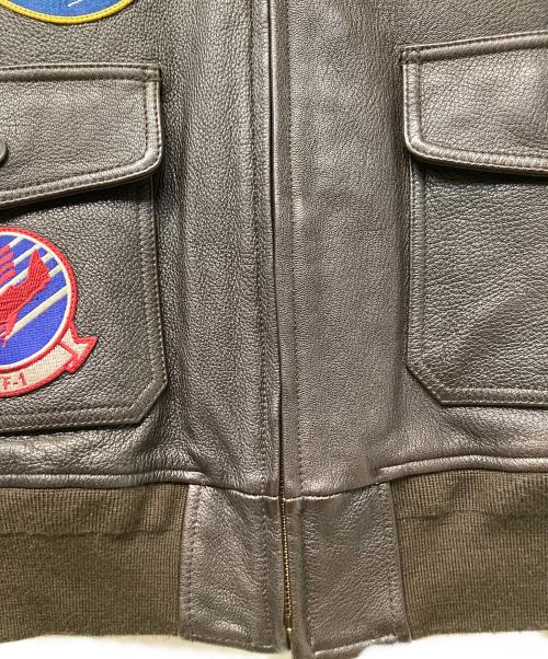 AVIREX（アヴィレックス）AVIREX (アヴィレックス) GOAT G-1 TOP GUNレザージャケット ブラウン サイズ:44の古着・服飾アイテム
