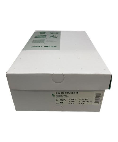 asics（アシックス）asics (アシックス) HIDDEN NY (ヒドゥンニューヨーク) スニーカー ホワイト×ライトグリーン サイズ:28.25 未使用品の古着・服飾アイテム