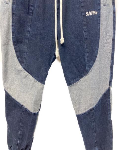 SAPEur（サプール）SAPEur (サプール) デニムトラックパンツ インディゴ サイズ:XXLの古着・服飾アイテム