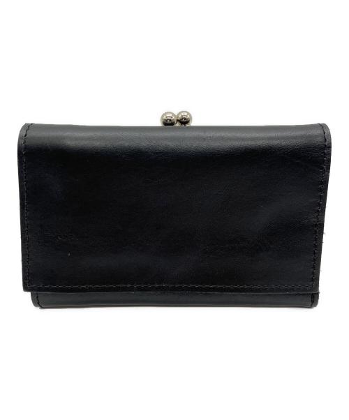 Y's（ワイズ）Y's (ワイズ) がま口3つ折り財布 ブラックの古着・服飾アイテム