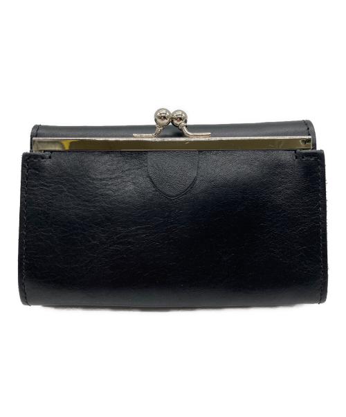 Y's（ワイズ）Y's (ワイズ) がま口3つ折り財布 ブラックの古着・服飾アイテム