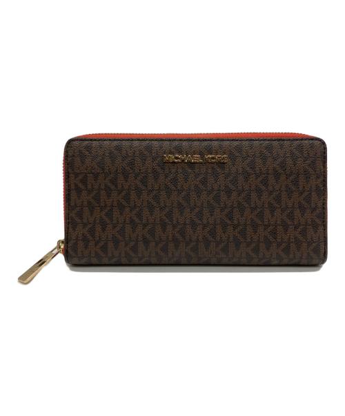 MICHAEL KORS（マイケル・コース）MICHAEL KORS (マイケル・コース) 長財布 ブラウンの古着・服飾アイテム
