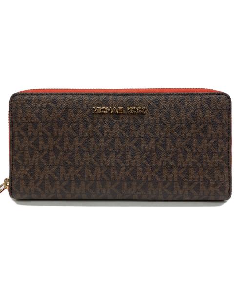 MICHAEL KORS（マイケル・コース）MICHAEL KORS (マイケル・コース) 長財布 ブラウンの古着・服飾アイテム