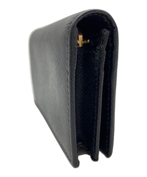 PRADA（プラダ）PRADA (プラダ) 2つ折り財布 ブラックの古着・服飾アイテム
