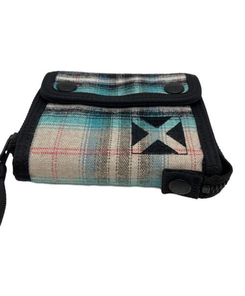 LUGGAGE LABEL（ラゲッジ レーベル）LUGGAGE LABEL (ラゲッジ レーベル) 3つ折り財布 ブラックの古着・服飾アイテム