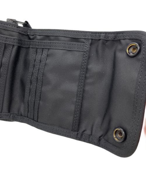 LUGGAGE LABEL（ラゲッジ レーベル）LUGGAGE LABEL (ラゲッジ レーベル) 3つ折り財布 ブラックの古着・服飾アイテム