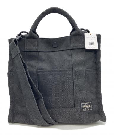 中古・古着通販】PORTER (ポーター) 2WAYトートバッグ ブラック 未