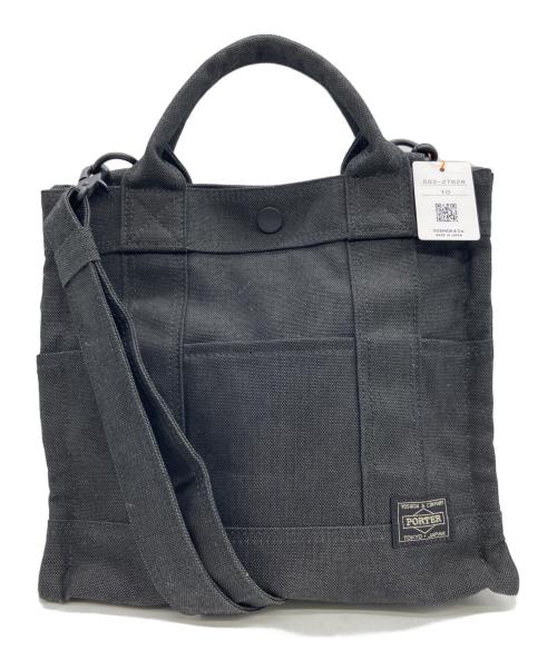 PORTER（ポーター）PORTER (ポーター) ２WAYトートバッグ ブラック 未使用品の古着・服飾アイテム