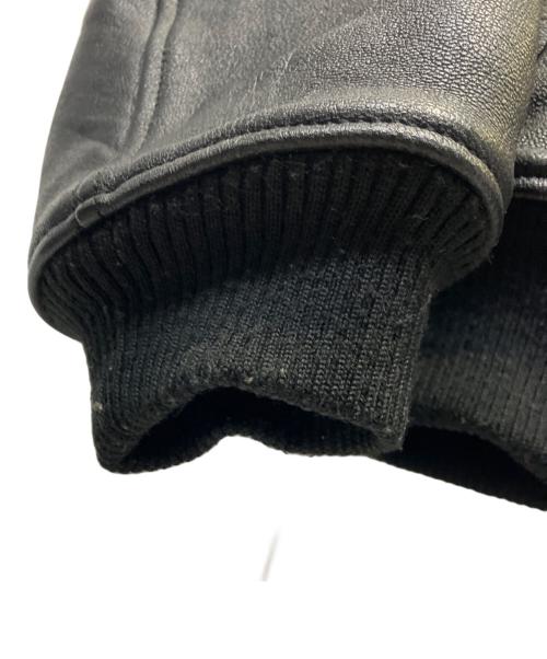 MEN'S BIGI（メンズビギ）MEN'S BIGI (メンズビギ) レザージャケット ブラック サイズ:Lの古着・服飾アイテム