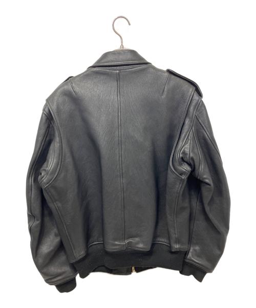 MEN'S BIGI（メンズビギ）MEN'S BIGI (メンズビギ) レザージャケット ブラック サイズ:Lの古着・服飾アイテム