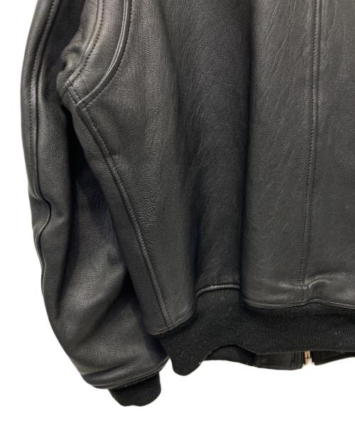MEN'S BIGI（メンズビギ）MEN'S BIGI (メンズビギ) レザージャケット ブラック サイズ:Lの古着・服飾アイテム