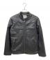 UABONI（ユアボニ）の古着「シングルライダースジャケット」｜ブラック