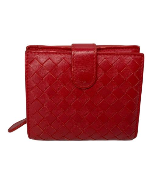 BOTTEGA VENETA（ボッテガベネタ）BOTTEGA VENETA (ボッテガベネタ) 2つ折り財布 レッドの古着・服飾アイテム