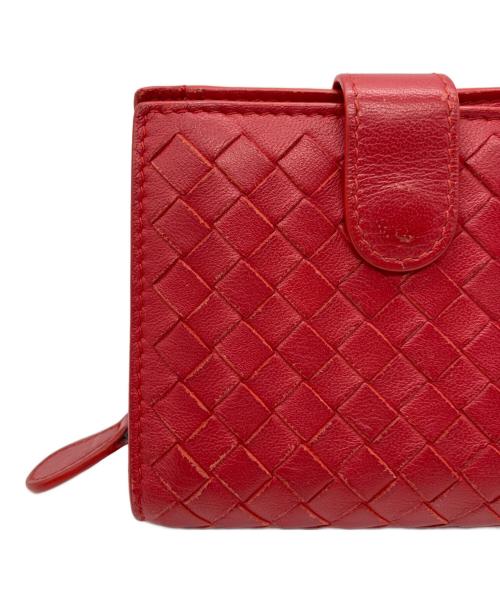 BOTTEGA VENETA（ボッテガベネタ）BOTTEGA VENETA (ボッテガベネタ) 2つ折り財布 レッドの古着・服飾アイテム