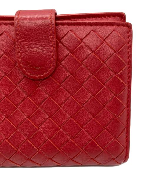 BOTTEGA VENETA（ボッテガベネタ）BOTTEGA VENETA (ボッテガベネタ) 2つ折り財布 レッドの古着・服飾アイテム