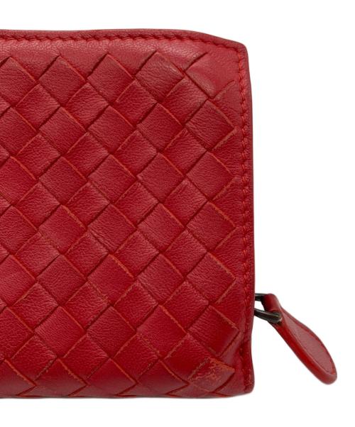 BOTTEGA VENETA（ボッテガベネタ）BOTTEGA VENETA (ボッテガベネタ) 2つ折り財布 レッドの古着・服飾アイテム