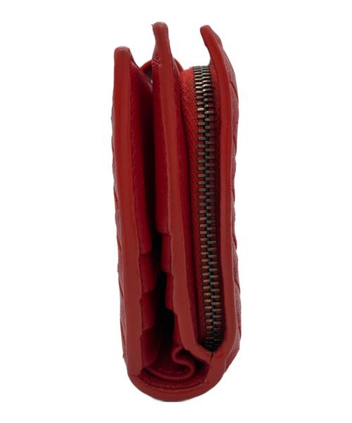 BOTTEGA VENETA（ボッテガベネタ）BOTTEGA VENETA (ボッテガベネタ) 2つ折り財布 レッドの古着・服飾アイテム