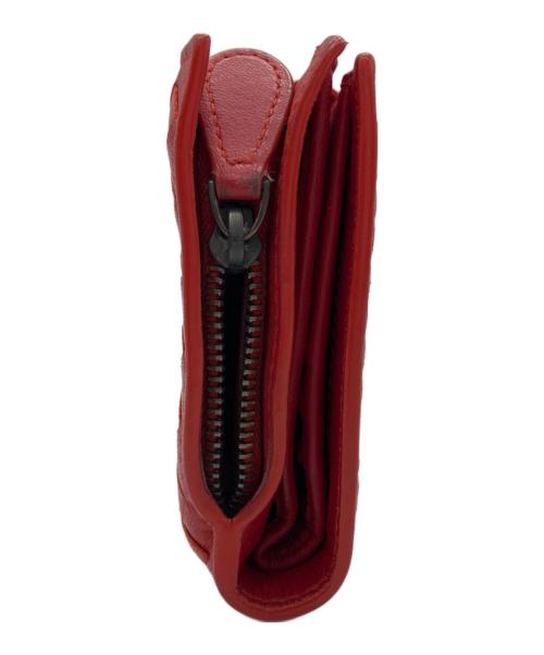 BOTTEGA VENETA（ボッテガベネタ）BOTTEGA VENETA (ボッテガベネタ) 2つ折り財布 レッドの古着・服飾アイテム