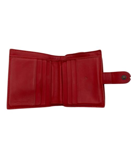 BOTTEGA VENETA（ボッテガベネタ）BOTTEGA VENETA (ボッテガベネタ) 2つ折り財布 レッドの古着・服飾アイテム