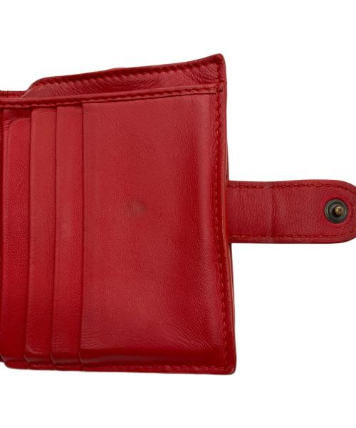BOTTEGA VENETA（ボッテガベネタ）BOTTEGA VENETA (ボッテガベネタ) 2つ折り財布 レッドの古着・服飾アイテム