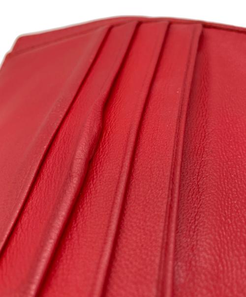 BOTTEGA VENETA（ボッテガベネタ）BOTTEGA VENETA (ボッテガベネタ) 2つ折り財布 レッドの古着・服飾アイテム