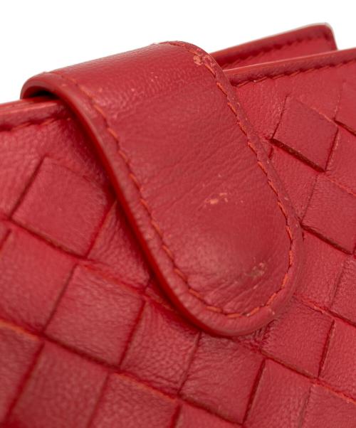 BOTTEGA VENETA（ボッテガベネタ）BOTTEGA VENETA (ボッテガベネタ) 2つ折り財布 レッドの古着・服飾アイテム