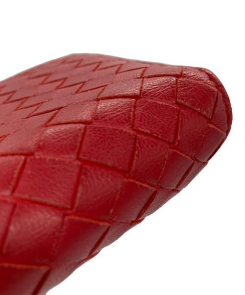 BOTTEGA VENETA（ボッテガベネタ）BOTTEGA VENETA (ボッテガベネタ) 2つ折り財布 レッドの古着・服飾アイテム