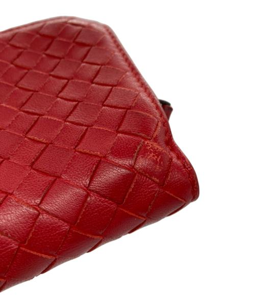 BOTTEGA VENETA（ボッテガベネタ）BOTTEGA VENETA (ボッテガベネタ) 2つ折り財布 レッドの古着・服飾アイテム