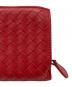 中古・古着 BOTTEGA VENETA (ボッテガベネタ) 2つ折り財布 レッド：15000円