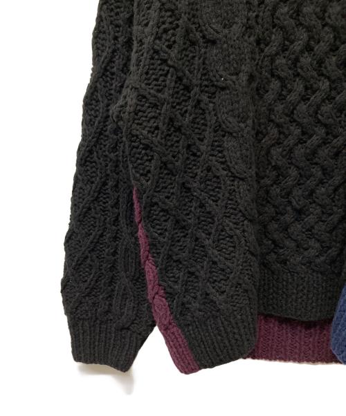 FORSOMEONE（フォーサムワン）FORSOMEONE (フォーサムワン) CB ARAN KNIT 2.0 ブラック サイズ:46の古着・服飾アイテム