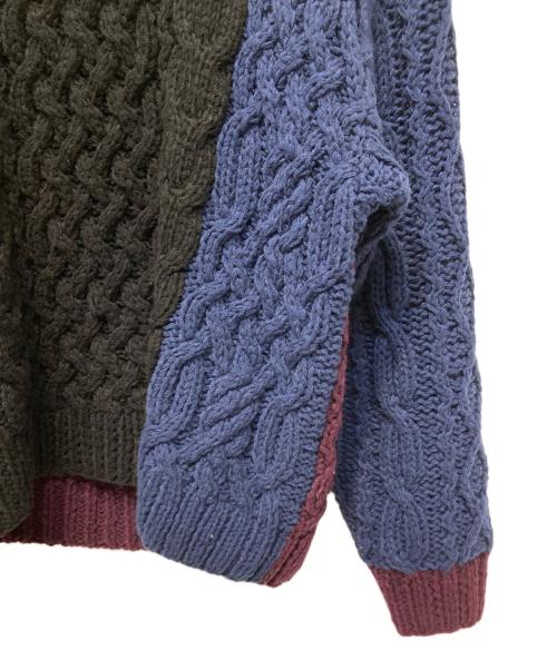 FORSOMEONE（フォーサムワン）FORSOMEONE (フォーサムワン) CB ARAN KNIT 2.0 ブラック サイズ:46の古着・服飾アイテム