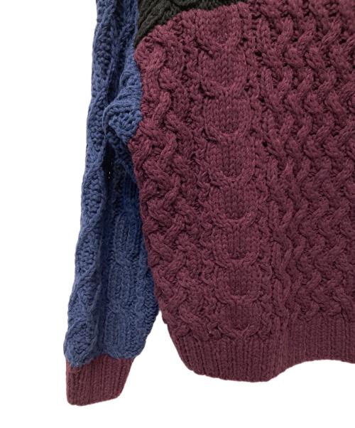 FORSOMEONE（フォーサムワン）FORSOMEONE (フォーサムワン) CB ARAN KNIT 2.0 ブラック サイズ:46の古着・服飾アイテム