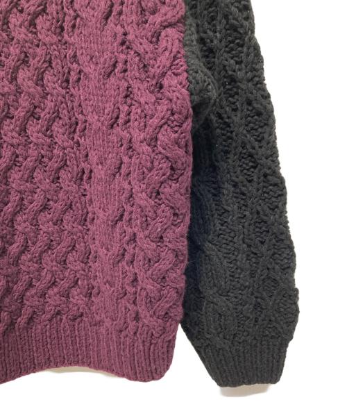 FORSOMEONE（フォーサムワン）FORSOMEONE (フォーサムワン) CB ARAN KNIT 2.0 ブラック サイズ:46の古着・服飾アイテム