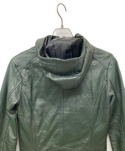 EDGE（エッジ）EDGE (エッジ) ラムレザージャケット グリーン サイズ:Lの古着・服飾アイテム