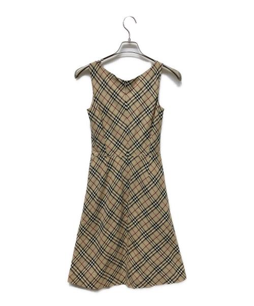 BURBERRY BLUE LABEL（バーバリー ブルー レーベル）BURBERRY BLUE LABEL (バーバリー ブルー レーベル) ノースリーブ・キャミソールワンピース ベージュ サイズ:38の古着・服飾アイテム