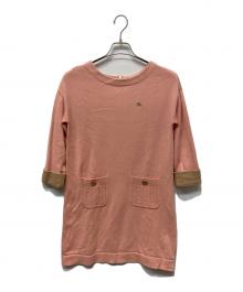 BURBERRY BLUE LABEL（バーバリー ブルー レーベル）の古着「半袖ワンピース」｜ピンク