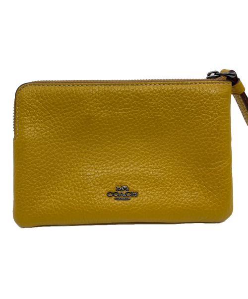 COACH（コーチ）COACH (コーチ) PEANUTS (ピーナッツ) ポーチ イエローの古着・服飾アイテム