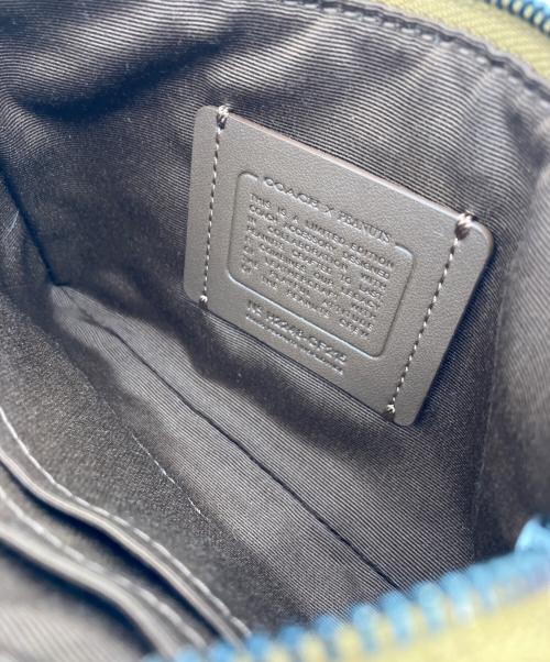 COACH（コーチ）COACH (コーチ) PEANUTS (ピーナッツ) ポーチ イエローの古着・服飾アイテム