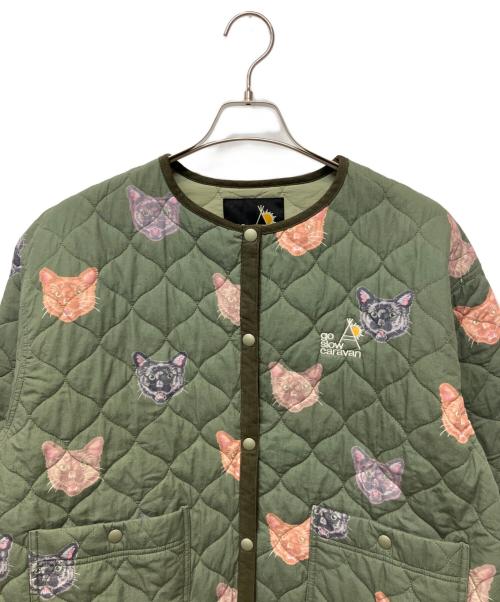 go slow caravan（ゴースローキャラバン）go slow caravan (ゴースローキャラバン) キルティングジャケット グリーン サイズ:1の古着・服飾アイテム